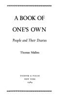 Cover of A book of one's own