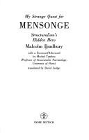 Cover of My strange quest for Mensonge