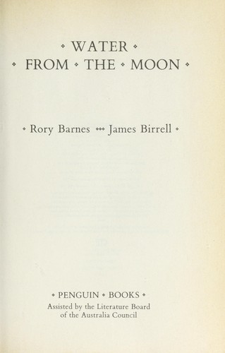 Cover of Water from the moon