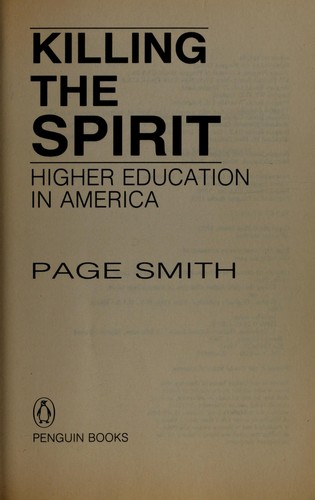 Cover of Killing the spirit
