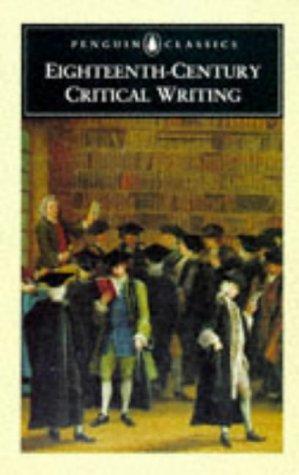 Cover of Augustan Critical Writing