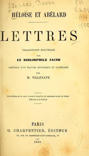 Cover of Héloïse et Abélard