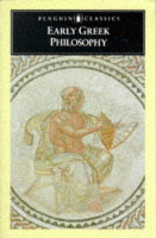 Cover of Early Greek philosophy