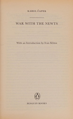 Cover of War with the Newts