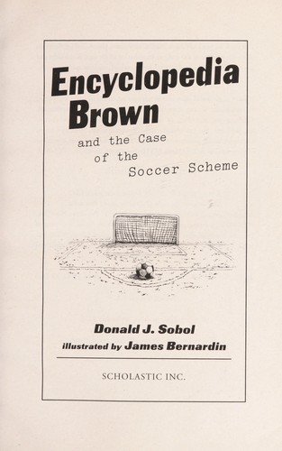 Cover of Encyclopedia Brown and the case of the soccer scheme