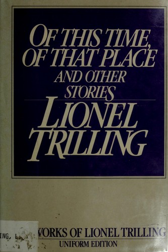 Cover of Of this time, of that place, and other stories
