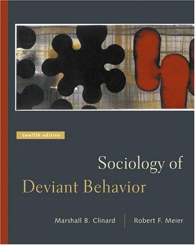 Cover of Sociology of deviant behavior