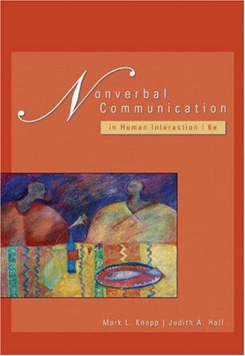 Cover of Nonverbal communication in human interaction