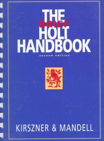 Cover of The brief Holt handbook