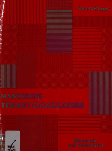 Cover of Mastering ten-key calculators