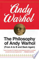 Cover of The Philosophy of Andy Warhol