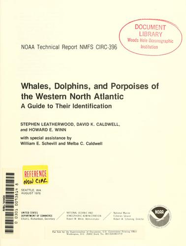 Cover of Whales, dolphins, and porpoises of the western North Atlantic