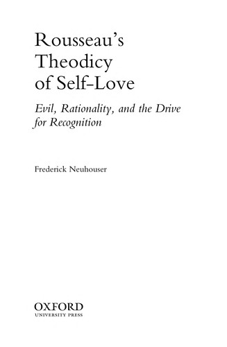 Cover of Rousseau's theodicy of self-love