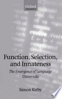 Cover of Function, Selection, and Innateness