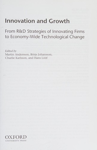 Cover of Innovation and Growth