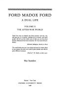 Cover of Ford Madox Ford