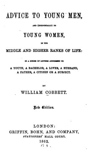 Cover of Advice to young men