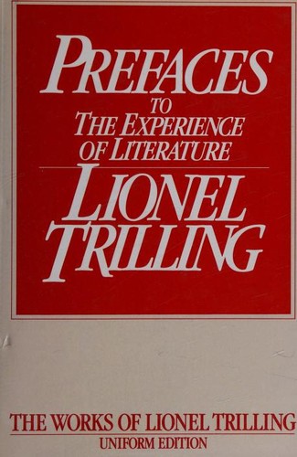 Cover of Prefaces to The experience of literature