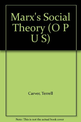 Cover of Marx's social theory