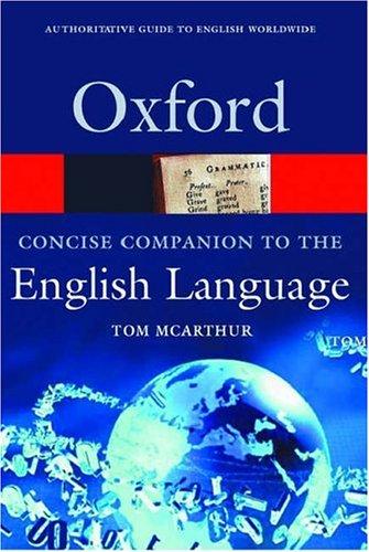 Cover of Concise Oxford Companion to the English Language