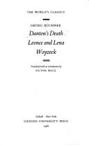 Cover of Danton's death ; Leonce and Lena ; Woyzeck