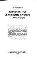 Cover of Jonathan Swift, A Hypocrite Reversed