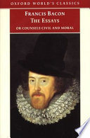 Cover of The Essays Or Counsels, Civil and Moral