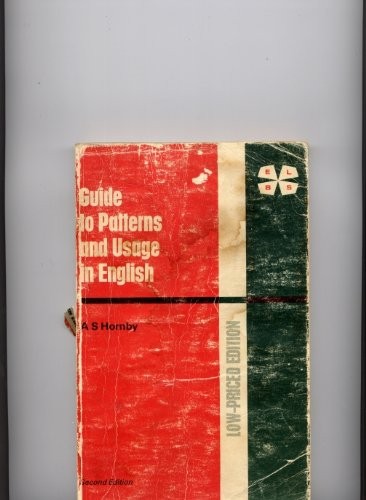 Cover of A guide to patterns and usage in English