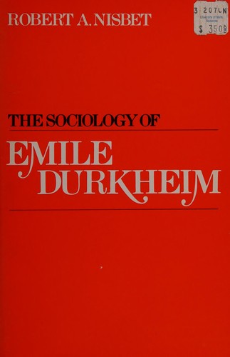 Cover of The sociology of Emil Durkheim