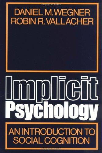 Cover of Implicit psychology