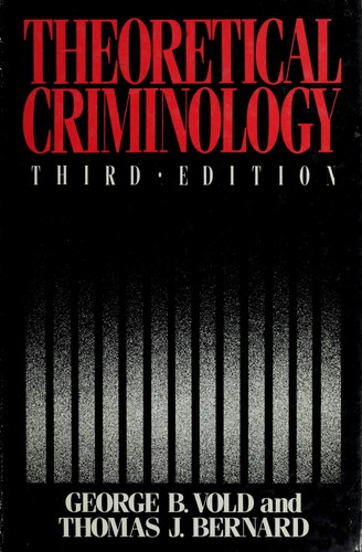 Cover of Theoretical criminology