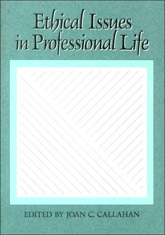 Cover of Ethical issues in professional life