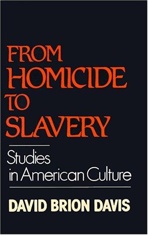 Cover of From homicide to slavery