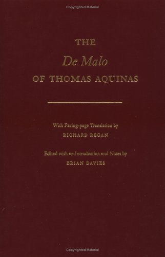 Cover of The De Malo of Thomas Aquinas