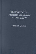 Cover of The Power of the American Presidency