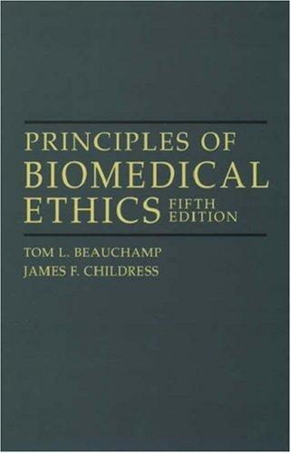 Cover of Principles of biomedical ethics