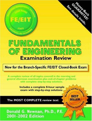 Cover of Fundamentals of Engineering Examination Review (Engineering Press at Oup)