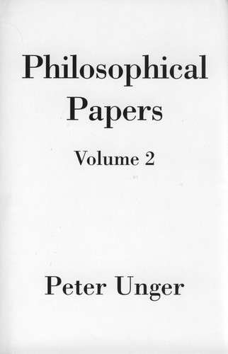 Cover of Philosophical papers. v.1