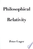 Cover of Philosophical relativity