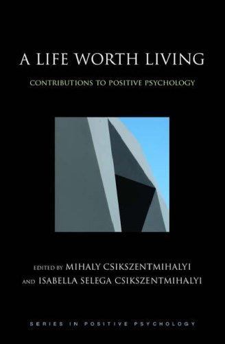 Cover of A life worth living