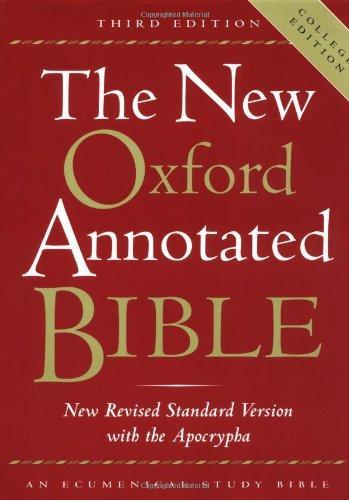 Cover of The New Oxford Annotated Bible with the Apocrypha, Third Edition, New Revised Standard Version