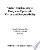 Cover of Virtue Epistemology