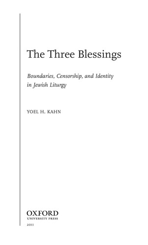 Cover of The three blessings
