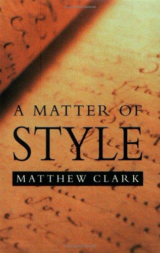 Cover of A matter of style