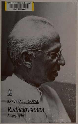 Cover of Radhakrishnan, a biography