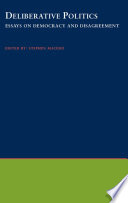 Cover of Deliberative Politics