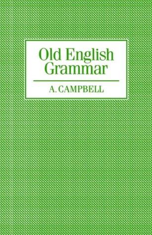 Cover of Old English grammar