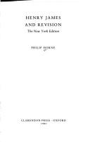 Cover of Henry James and revision