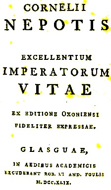 Cover of Vitae excellentium imperatorum