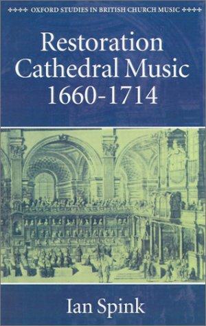 Cover of Restoration cathedral music, 1660-1714